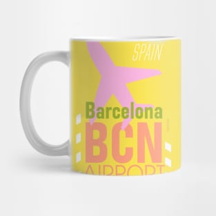 BCN Barcelona sun Mug